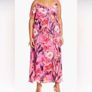 City Chic Love floral ruffle dress